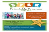 Friendship Program For K-3lagrange-forestroad.campuscontact.com/_theme/files/Star... · 2020. 1. 23. · Saturday, March 7th 2020 9:30- Noon At OGDEN Elementary 501 W. Ogden Ave La
