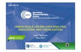 URBAN SCALE CROWD DATA ANALYSIS, SIMULATION, AND … · 2017. 5. 5. · simulation, and visualization. Our main contributions are the development of new behavior models that conform