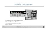 MX60 ATS Controller ATS... · 2013. 6. 7. · MX60 ATS Controller MX60 • Residential / Non-life saving applications • Standard Transition ATS only • No Lonwork/Modbus communication