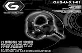 GHS-U-5.1-01cdn.cnetcontent.com/8b/7f/8b7ffd9a-2346-4427-8860-c75577... · GHS-U-5.1-01 5.1 SURROUND USB HEADSET (E NG) Declaration of conformity This product is tested and complies