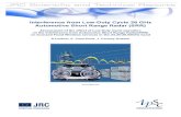 Interference from Low-Duty Cycle 26 GHz Automotive Short …publications.jrc.ec.europa.eu/repository/bitstream/JRC... · Automotive Short Range Radar (SRR) Assessment of the effect