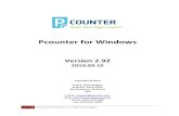 Pcounter for Windowsapps.pcounter.com/docs/pcounterwin.pdf · 2019. 9. 11. · - Printing protocols supported: PostScript, PCL, Ricoh RPCS, Canon Bubble Jet, Epson ESC/P, ESC/P2 (inkjet),
