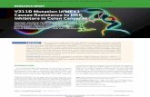 V211D Mutation in MEK1 Causes Resistance to MEK Inhibitors in Colon Cancer · Elisa de Stanchina 1 , Neal Rosen 1 , 7 , Zhan Yao 1 , 7 , and Rona Yaeger 7 RESEARCH BRIEF ABSTRACT