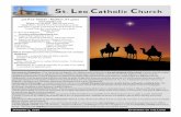 St Leo Catholic Churchstleoky.org/uploads/3/4/7/9/34792312/01052020_bulletin... · 2020. 1. 7. · H Primera lectura — ¡Levántate y brilla, Jerusalén! La gloria del Señor amaneció