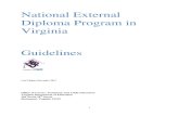 National External Diploma Program in Virginia Guidelines · 2018. 1. 10. · 3 The National External Diploma Program® – Overview The National External Diploma Program (NEDP®)