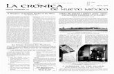 Ovs LA CRONICA · 2020. 3. 4. · LA CRONICA /. ISSUE NUMBER 35 OE NUEVO MEXICO A Burglary at Parker'sBooks of the West in Santa Fe SANTA FE RAILWAY DEPOT (1902 · 1993): ALBUQUERQUE
