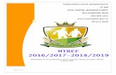 MTREF 2016/2017 2018/2019 · 2018. 8. 8. · 1 | p a g e mtref 2016/2017—2018/2019 prepared in accordance with budget regulations, mfma circulars tswelopele local municipality fs