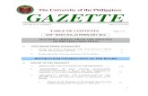 The University of the Philippines GAZETTEiskwiki.upd.edu.ph/archives/gazette/2012/2012-FEB.pdf · 2021. 3. 29. · 1 The University of the Philippines GAZETTE VOLUME XLIII, NUMBER