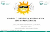 Vitamin D Deficiency in Swiss Elite Wheelchair Athletes...Joelle Leonie Flueck, Kathrin Hartmann, Claudio Perret and Matthias Strupler Institute for Sports Medicine, Swiss Paraplegic