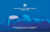 Government of India - ANNUAL REPORT 2019-20 · 2020. 2. 21. · Archaeological Survey of India (ASI) , Port Trusts of India, India Tourism Development Corporation (ITDC) etc. to develop