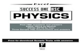 SUCCESS ONE HSC PHYSICS...SUCCESS ONE ® HSCPHYSICS Past HSC questions and answers 2004–2014 by Module 2015–2018 by Year Three Sample HSC Examinations and answers Free-to-download