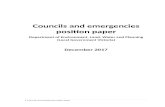 Councils and emergencies position paper - word accessible · Web view(June 2016) and Councils and emergencies directions paper (January 2017). Why clarify and confirm councils’