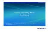 Easy Setting Box · 2021. 6. 23. · program uninstall. Easy Setting Box Install/Uninstall 09 4 A message appears asking if you want to restart the PC. Make sure you restart the PC