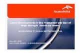 Latest Developments in the Production and Use of High … · 2010. 6. 7. · 29/05/2008 Confidential 0 Latest Developments in the Production and Use of High Strength Structural Steels