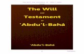 Will and Testament of ‘Abdu’l-Bahá - Thai-Bahais  · Web view2020. 10. 7. · The Lord, as a sign of His infinite bounties, hath graciously favoured His servants by providing
