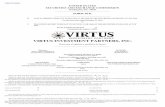 VIRTUS INVESTMENT PARTNERS, INC....Equity income strategies; global listed infrastructure, domestic, international real estate and energy, and international equities $ 11.2 Kayne Anderson