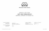 Mi-T-M Equipment Sales - PARTS LIST FOR HSP-3003 … · 2015. 10. 8. · The safety system contains a HIgH TEMPERATURE lIMIT SWITCH (13) which senses the water temperature and shuts