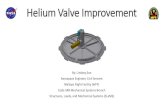 Helium Valve Improvement - NASA · • Number of custom parts is less than current valve • Piston seal design allows the same electrical interface with wider positional tolerance