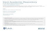 Welcome to Kent Academic Repository - Kent Academic Repository