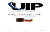 FABRIC EXPANSION JOINTS TECHNICAL DATA - UIP Intl