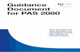 Guidance Document for PAS 2080