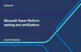 Microsoft Power Platform training and certifications