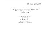 Michaelmas Term 2006-07 Past Tripos Papers Part IIA Burgon ...