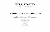 Fiumb Tenor Sax Additional Tunes 2020 - FIU Marching Band