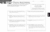 Practice: Word Problems - Delran Middle School