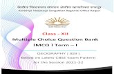 Class - XII Multiple Choice Question Bank [MCQ ] Term I