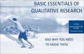 BASIC ESSENTIALS OF QUALITATIVE RESEARCH