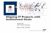 Aligning IT Projects with Institutional Goals