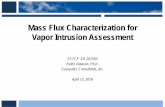 Mass Flux Characterization for Vapor Intrusion Assessment
