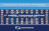Conqueror Quarterly Newsletter