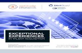 EXCEPTIONAL EXPERIENCES - Aptitude Research