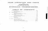 GEAR OPERATION AND PARTS PARAGON