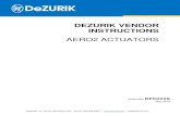 DEZURIK VENDOR INSTRUCTIONS