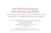 The Chinese Economy: Past, Present and Future