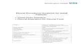 Pleural Procedures Guideline (Seldinger Chest Drain ...