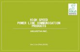 HIGH SPEED POWER LINE COMMUNICATION PRODUCTS