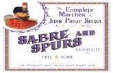 March, “Sabre and Spurs” (1918)