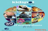 S of activity sheets for kids