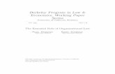 Berkeley Program in Law & Economics, Working Paper Series