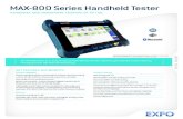 MAX-800 Series Handheld Tester - Melcox