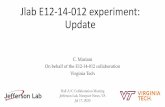JlabE12-14-012 experiment: Update