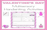 Multisensory Handwriting Activities