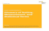HMH ASSESSMENTS Glossary of Testing, Measurement, and ...