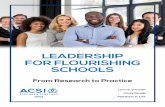 LEADERSHIP FOR FLOURISHING SCHOOLS