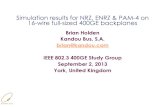 Simulation results for NRZ, ENRZ & PAM-4 on 16-wire full ...