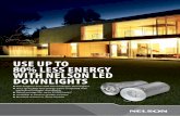 80% less energY with nelson led downlights